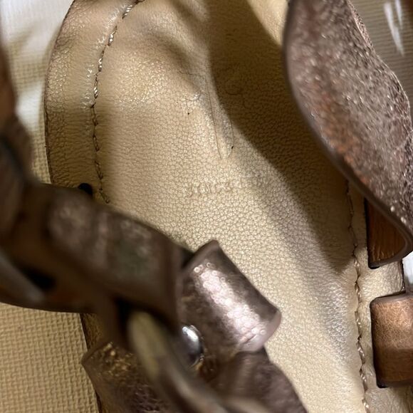 Frye Rachel Womens Open Toe Flat Casual Thong Ring Sandals Bronze Size 8 M - Picture 3 of 6